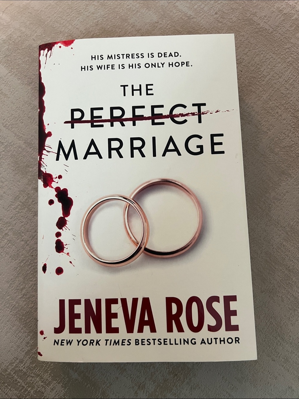 The Perfect Marriage by Jeneva Rose Paperback suspense thriller